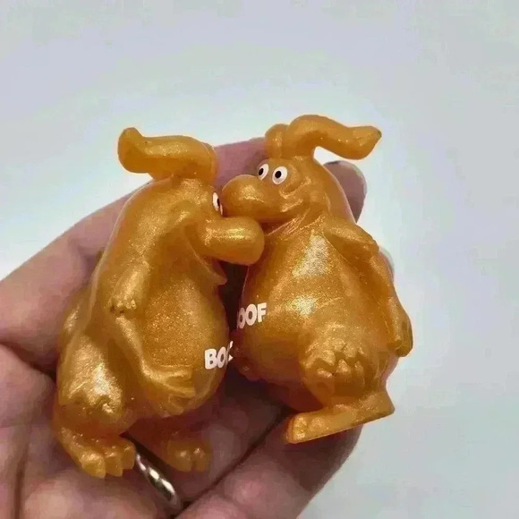 TWO YOWIE Boof Guardian Baby Animals Collection 2.25" Toy Orange Sparkle Figure - Picture 4 of 6